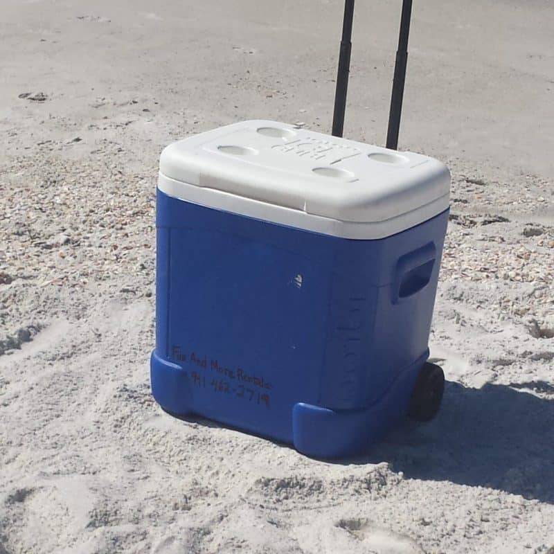 Beach Cooler at anna maria island beach