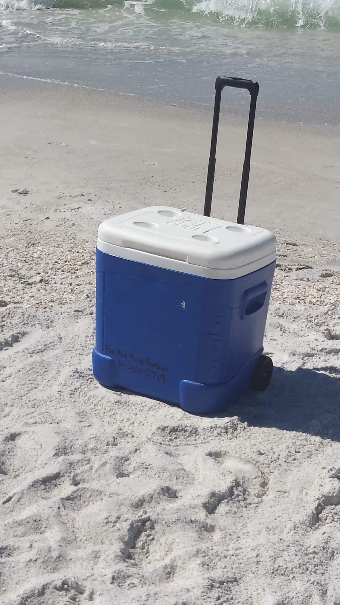 Beach Cooler at anna maria island beach