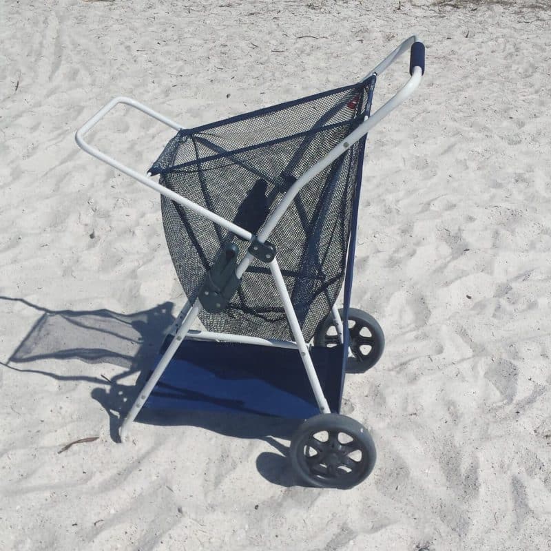 Beach Cart at anna maria island beach