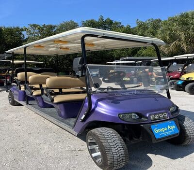 8 passenger golf cart rental at anna maria island