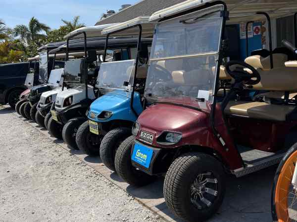 Golf cart rental at anna maria island