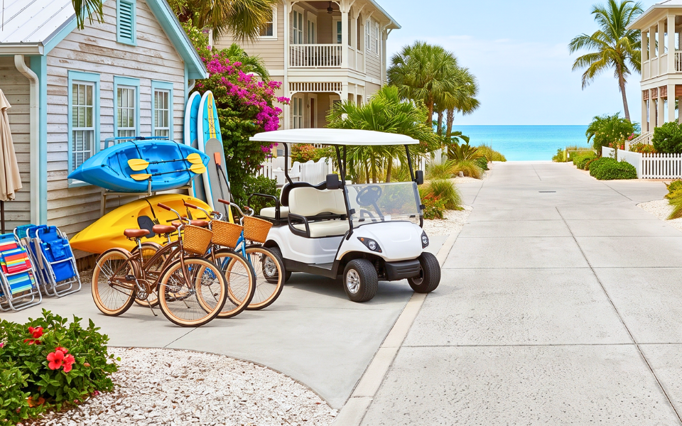 Premium rental equipment reflects Anna Maria Island local service and coastal evolution.