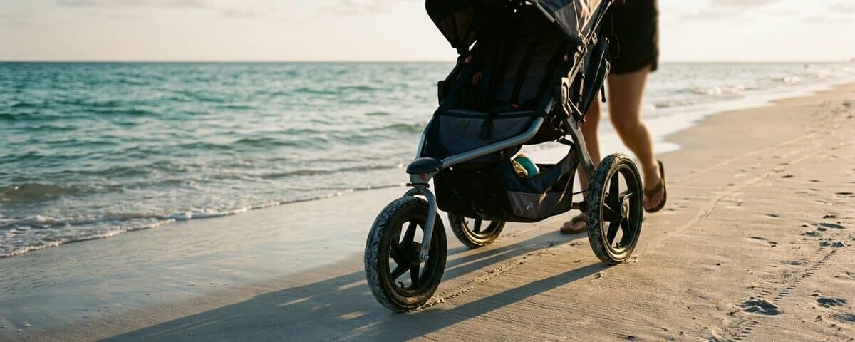 Beach Strollers Sink in Sand on Anna Maria Island ? beach baby gear Anna Maria Island